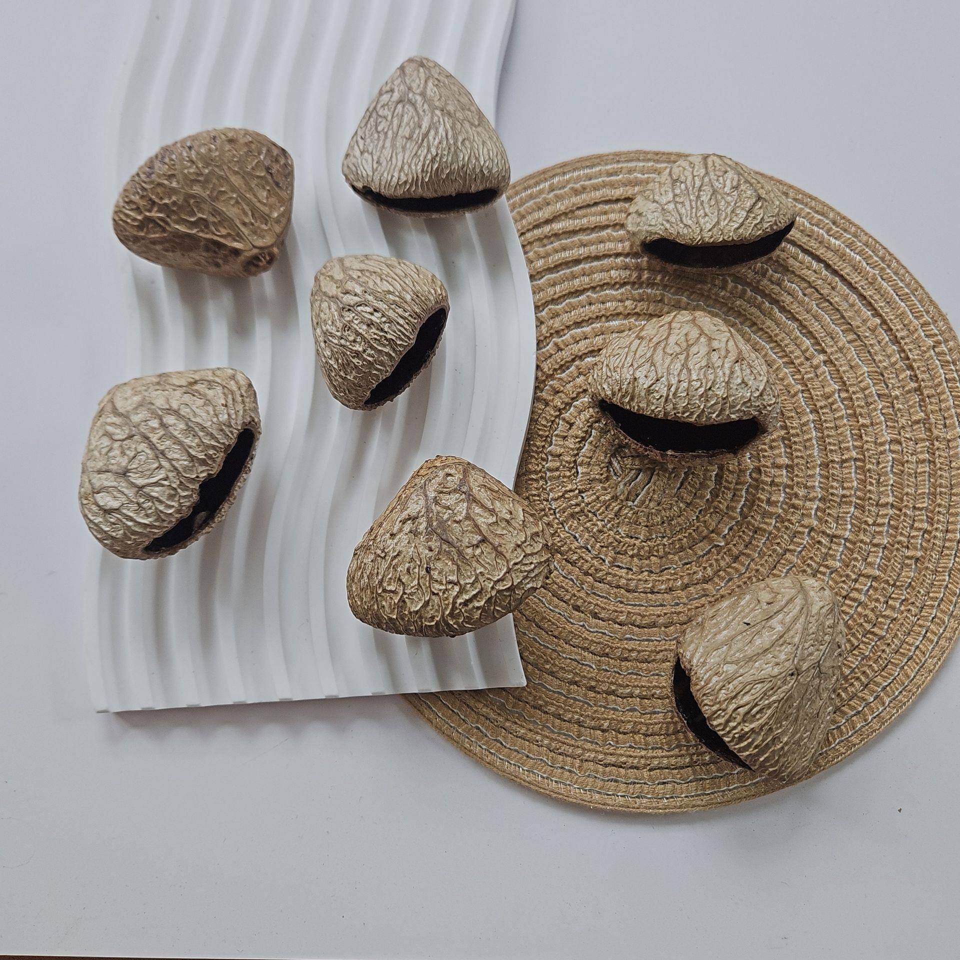 果壳风铃diy材料包手工音束摇铃挂件印尼黑果壳自制配件包夹竹桃