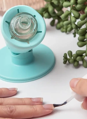 健虹直销新款穿戴式的指甲油瓶架 硅胶指甲油瓶托戒指甲油座