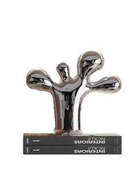 轻奢高档酒柜软装饰品套装现代简约客厅电视柜书房摆件