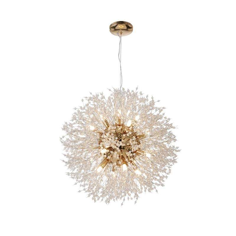 蒲公英水晶吊灯北欧蜡烛卧室房间服装店圆球形卧室灯具灯饰,家装灯饰光源,智能吊灯,淘宝优惠券,粉丝福利购,淘宝优惠卷