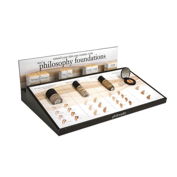 深圳亚克力香水展柜美妆护肤品展台美甲化妆品彩妆立柜展示架定制