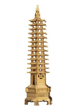 9九层13十三层书房桌面装饰工艺品铜文昌塔文昌塔摆件