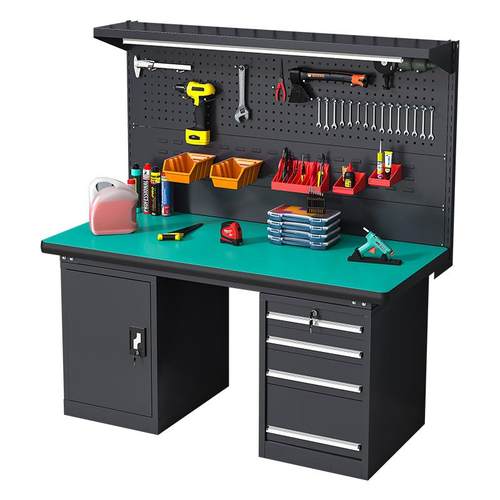 重型防静电工作台工厂模型车间钳工操作台不锈钢维修实验工位桌子