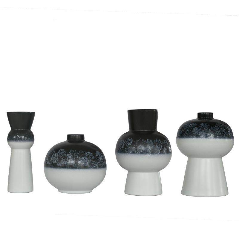 新中式现代轻奢陶瓷花瓶花器摆件客厅样板房电视柜插花罐软装饰品,橡塑材料及制品,工业陶瓷,淘宝优惠券,粉丝福利购,淘宝优惠卷