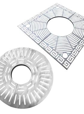 圆形网格树篦子不锈钢树池围护树板树坑镀锌防护格栅高强度承压