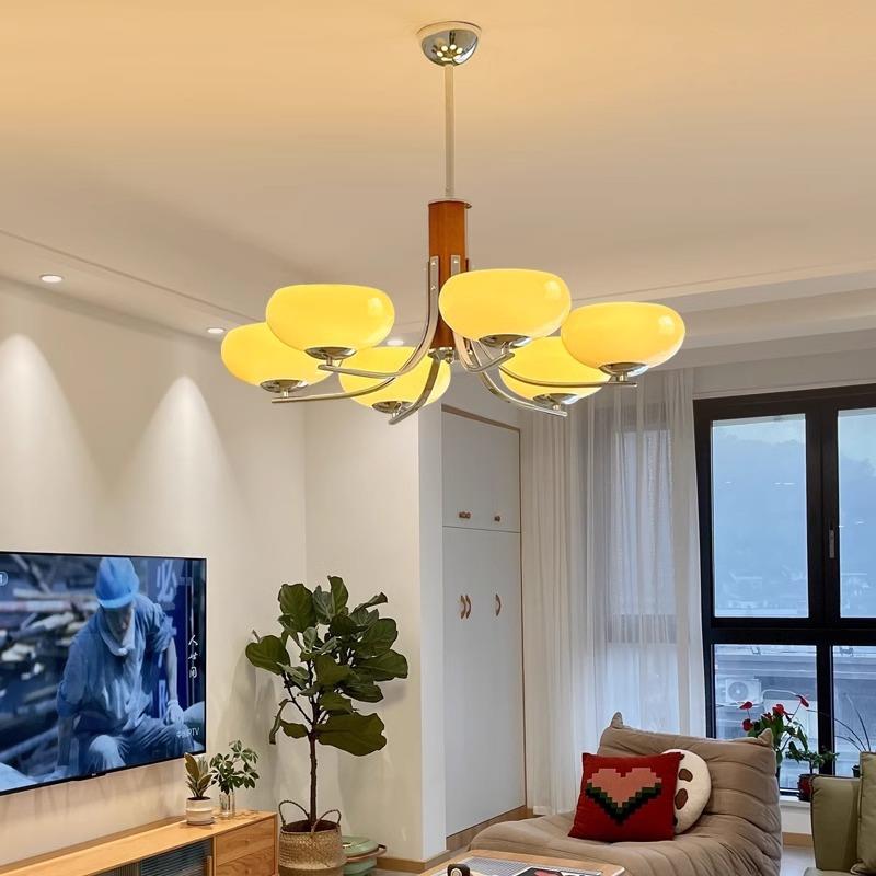 创法式中古风厅客吊灯奶油风轻奢复古设计室师柿子82339卧餐厅意