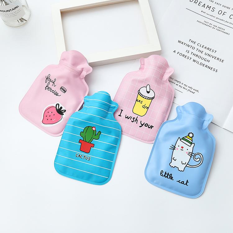 新款小清新卡通热水袋冬季学生暖手宝迷你小号充水暖手袋注水加厚