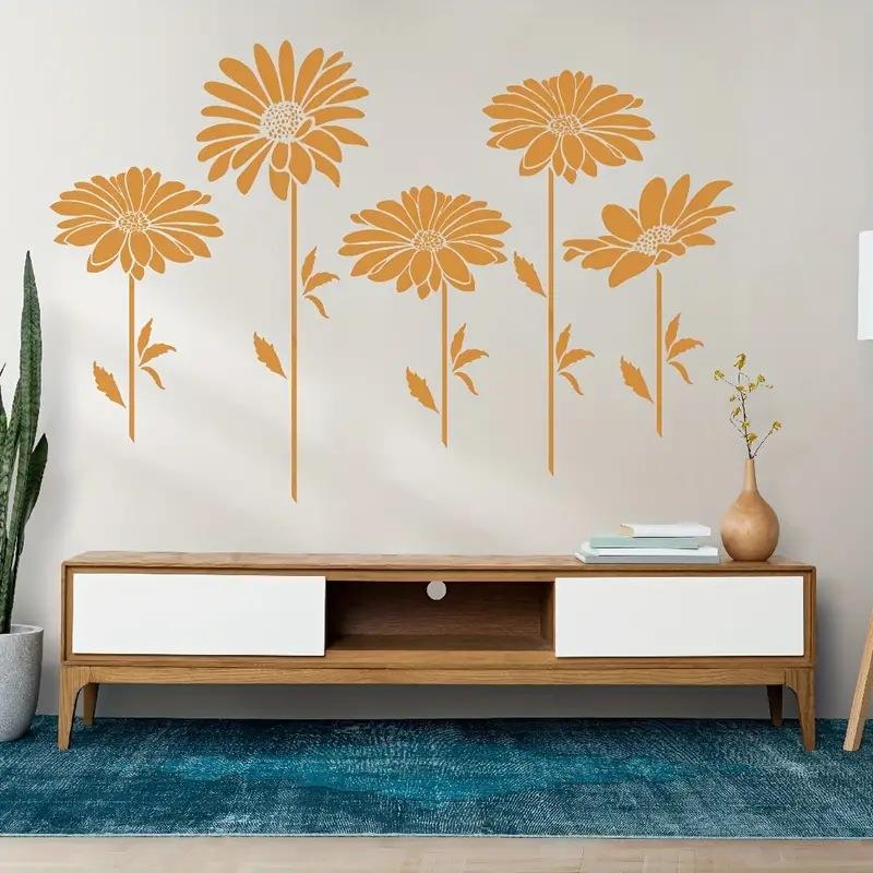 亚马逊绘画板5件套小雏菊树叶主题儿童环保水洗镂空绘画模板