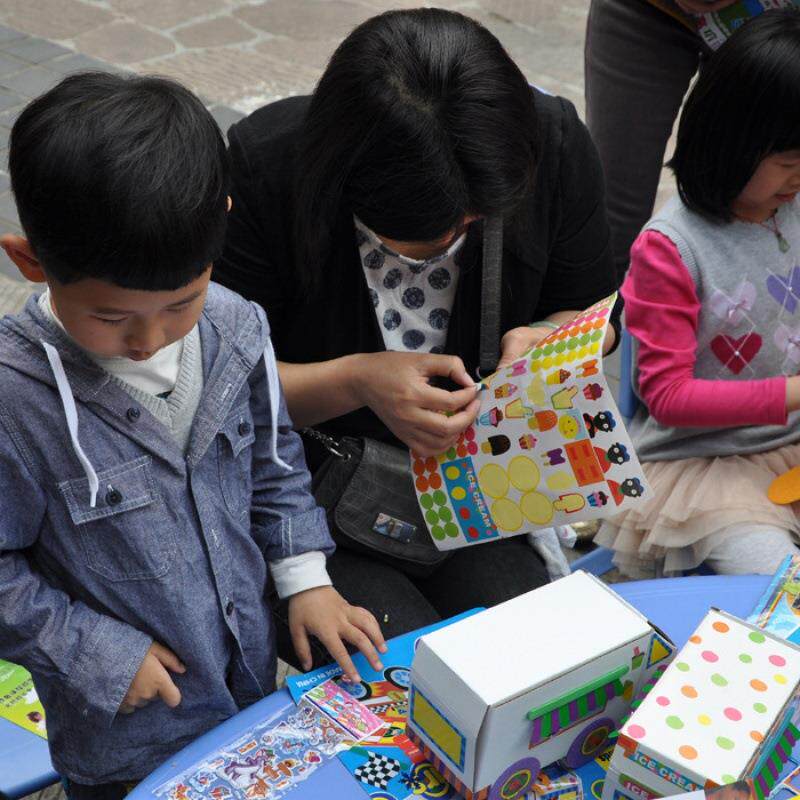 美可diy儿童手工自制拼装3D立体汽车雪糕创意纸板车模型玩具