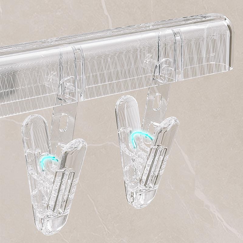 吸盘晾衣架折叠袜子晾晒架家用衣架多夹子晒袜子神器阳台玻璃袜夹