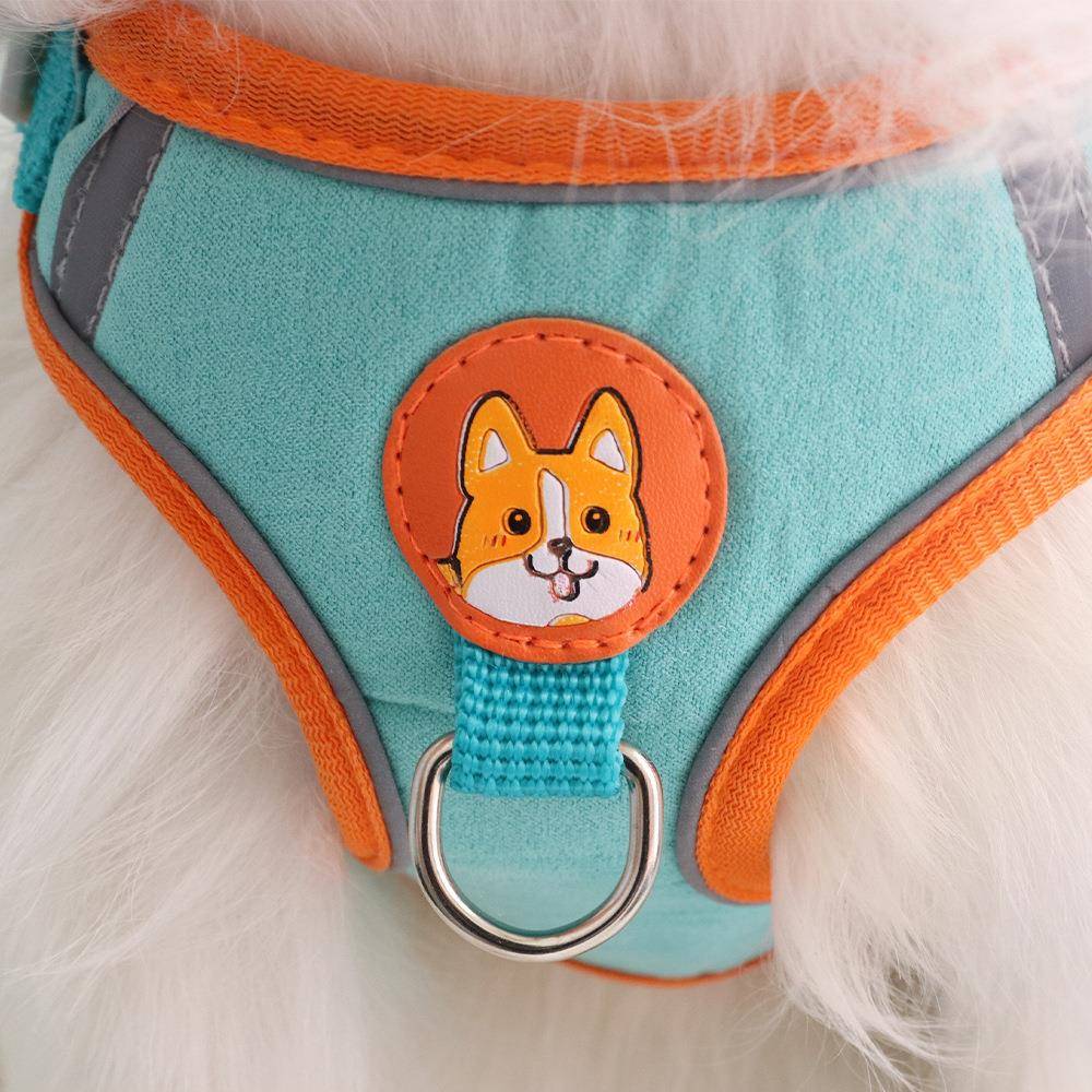 宠物胸背带猫咪狗狗防挣脱牵引绳狗背心式狗绳子大型狗防爆冲胸背