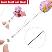 跨境热新品 亚克力创意器官易拉得易拉扣伸缩扣