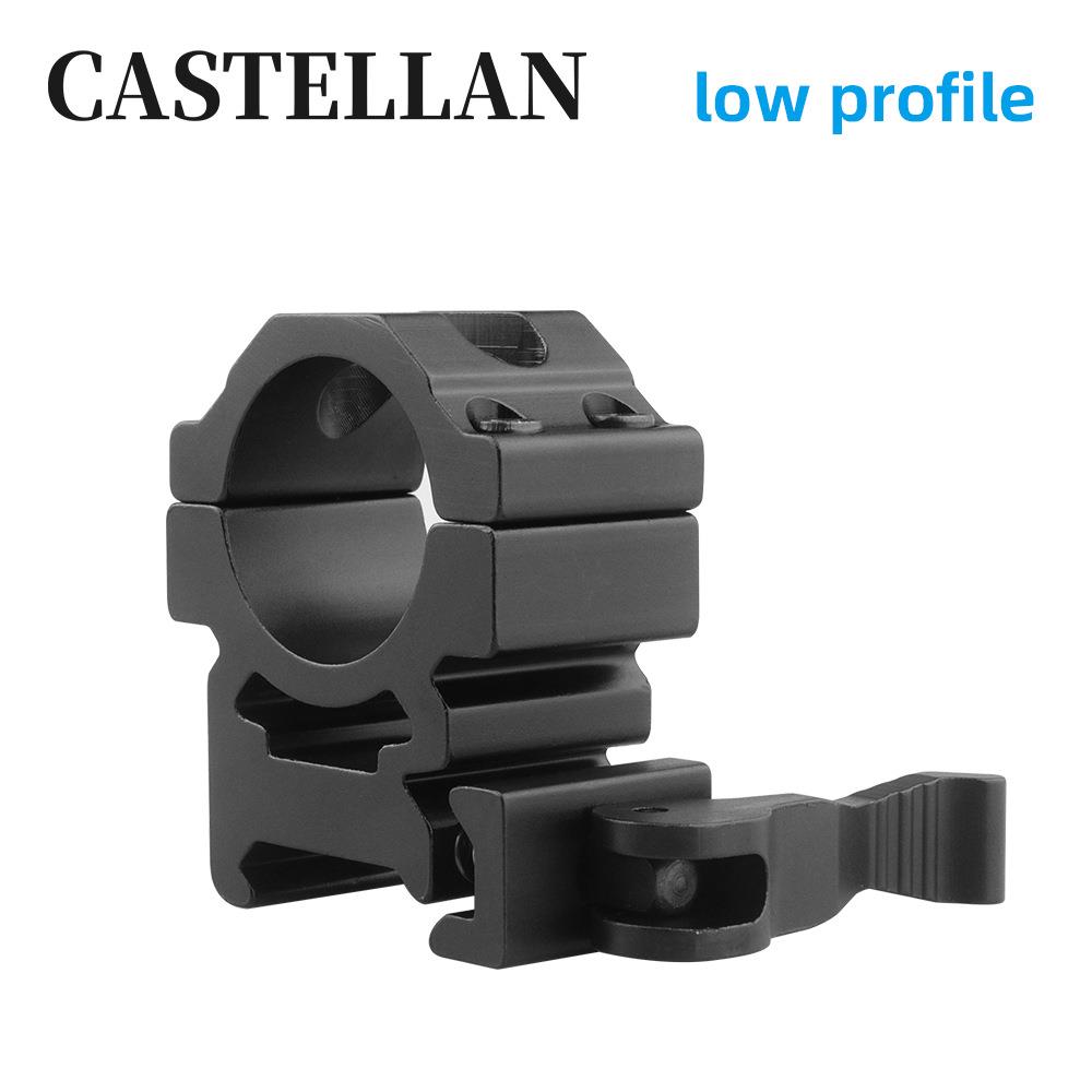 25.4mm快拆瞄镜支架金属快拆支架手电筒管夹瞄准镜管夹
