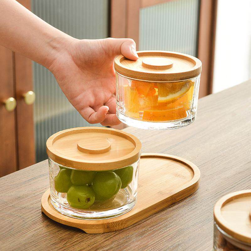 茶几水果瓜子点心零食摆放分格盘带盖密封防潮坚干果盘盒客厅家用