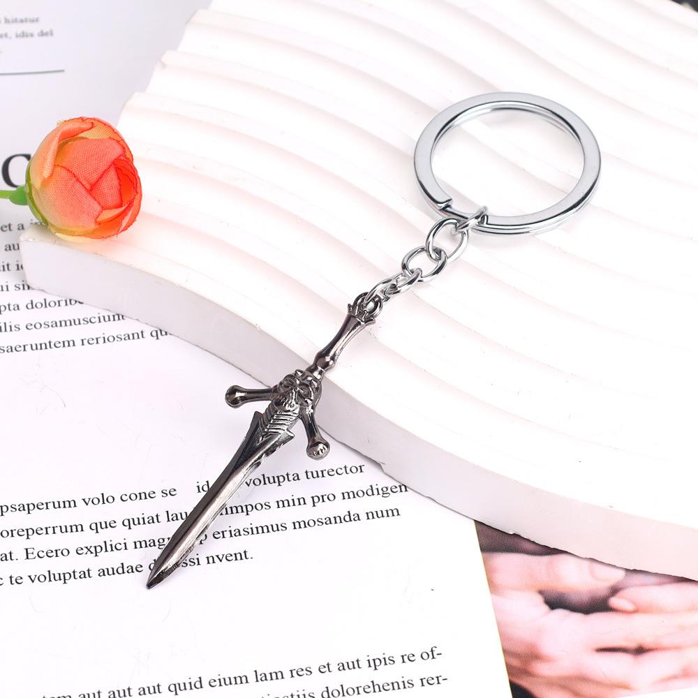 游戏周边鬼泣5但丁兵器钥匙扣叛逆之刃枪武器模型挂件车载挂饰