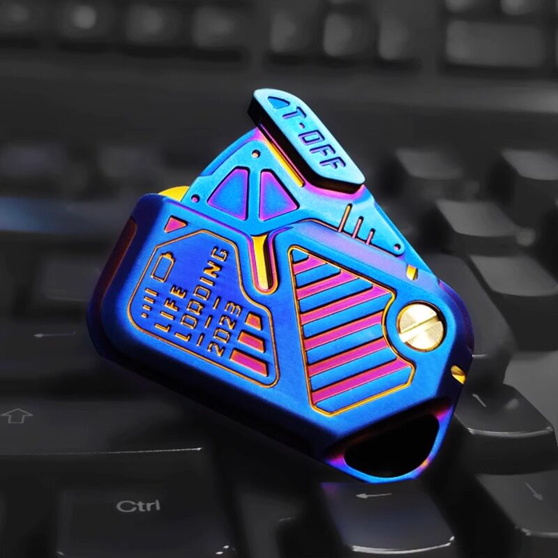 甩牌金属机械推牌EDC解压玩具