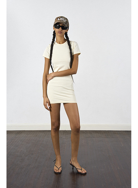 【年终巨惠 】handless inc 欧美街头正肩系列-T恤裙