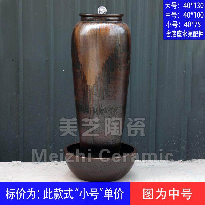 水池喷泉流水陶罐喷水大花瓶自动循环水景涌泉陶缸加湿器坛子摆件,家居饰品,装饰摆件,淘宝优惠券,粉丝福利购,淘宝优惠卷