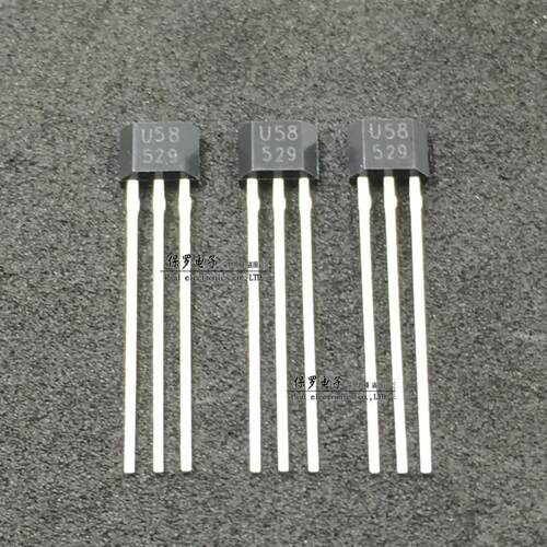 单极霍尔元件 US5881KUA US5881 丝印U58 TO-92S直插 霍尔传感器