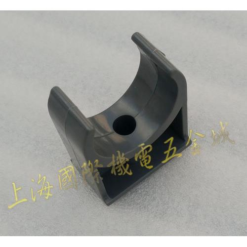 U型管卡20-110mm灰色PVC管卡UPVC 耐酸碱灰色PVC管道配件上海