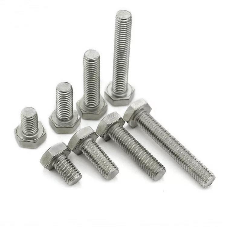 不锈钢螺丝加长不锈钢标准件304外六角螺栓DIN933 M4X8-M4*50