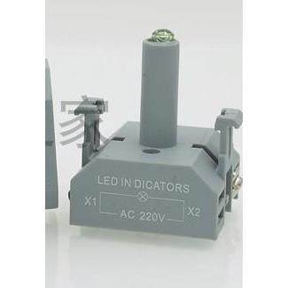 LA38灯座 LED灯座 高亮LED 红绿黄蓝白 12/24/220V 按钮配件