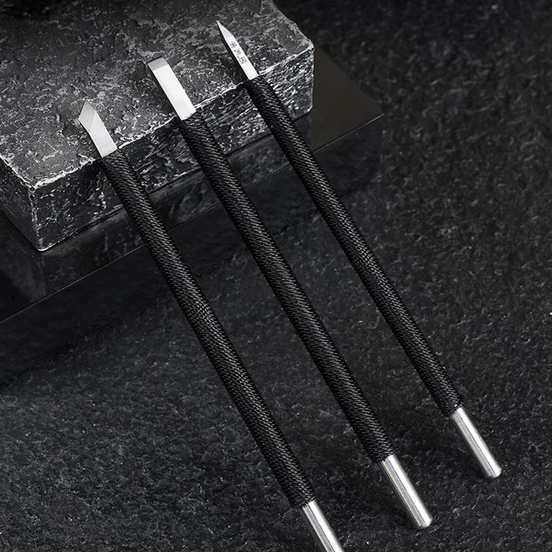 永字牌篆刻刀石材笔刀石刻印章工具套装雕刻刀官方永字钨钢刀全套