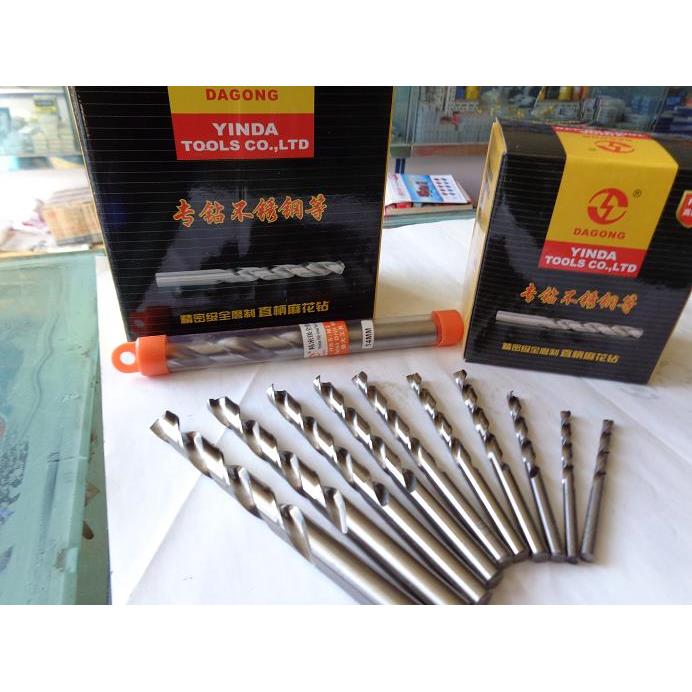 银大全磨制高速钢M2直柄麻花钻头 不锈钢 手电钻 台钻用11.1-12mm