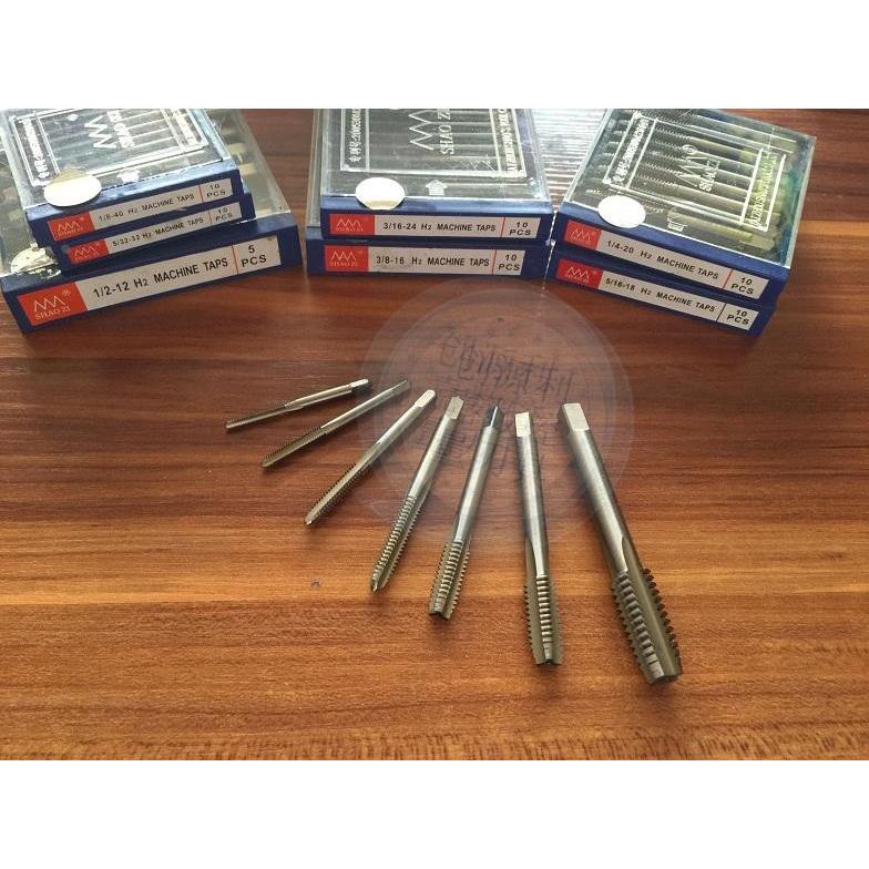 邵氏英美制机用丝锥美标丝攻4-40 5-40 6-32 8-32 10-24 12-24UNC