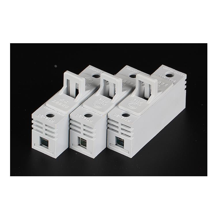 正熔正浩熔断器底座RT14-20 10*38mm 380V500V陶瓷熔芯保险丝底座