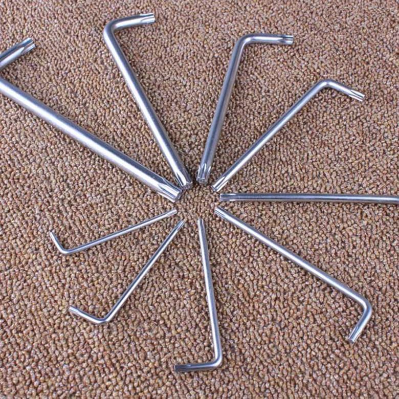 JIATEJIA梅花内六角扳手 9件套 内六角螺丝刀套装 T10-T50规格