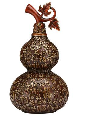 工厂直供全铜葫芦摆件招财百福葫芦开盖彩铜空心家居办公室工艺品