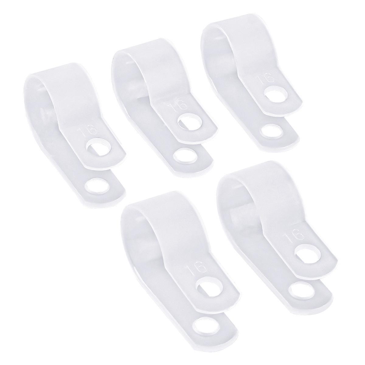 R型尼龙线线夹U配型线夹线理塑料卡扣束线压夹配线固定线路黑白色