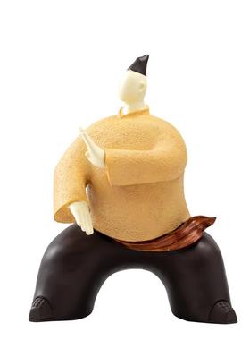 新中式创意抽象人物太极宗师个性桌面办公室装饰品电视柜家居摆件