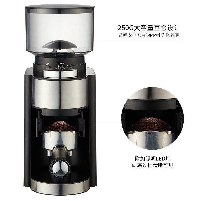 新小款电动磨豆冲机咖啡豆研磨机可NGI手意式磨粉器家用型粗细调