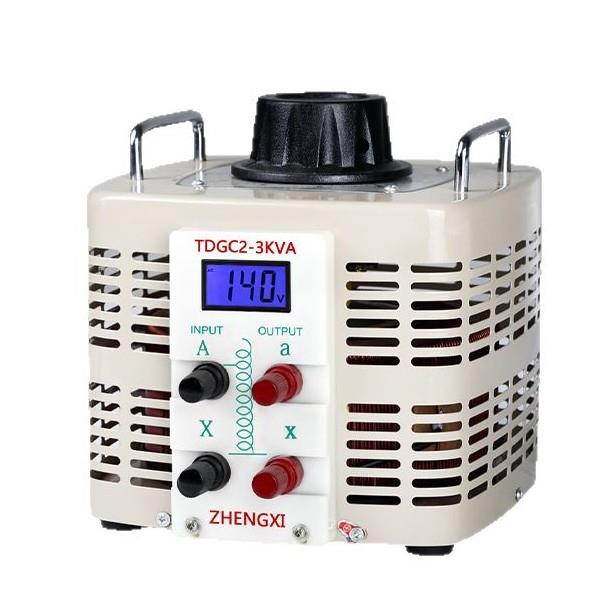 单相220V隔离调压器500W两层绕组1KW数显2K交流电源3KW可调变压器图片