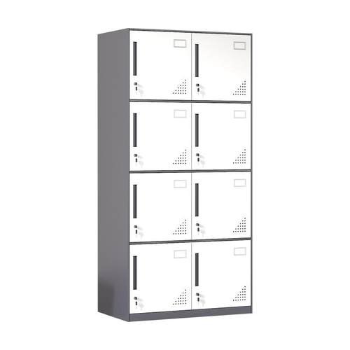 窄边拆装更衣柜铁皮柜带锁加厚健身房员工多门平开门换衣柜储物柜