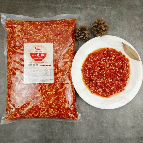 圣鹏辣酱小米椒2.5kg香辣酱腌菜下饭菜剁椒酱拌面拌饭辣椒酱