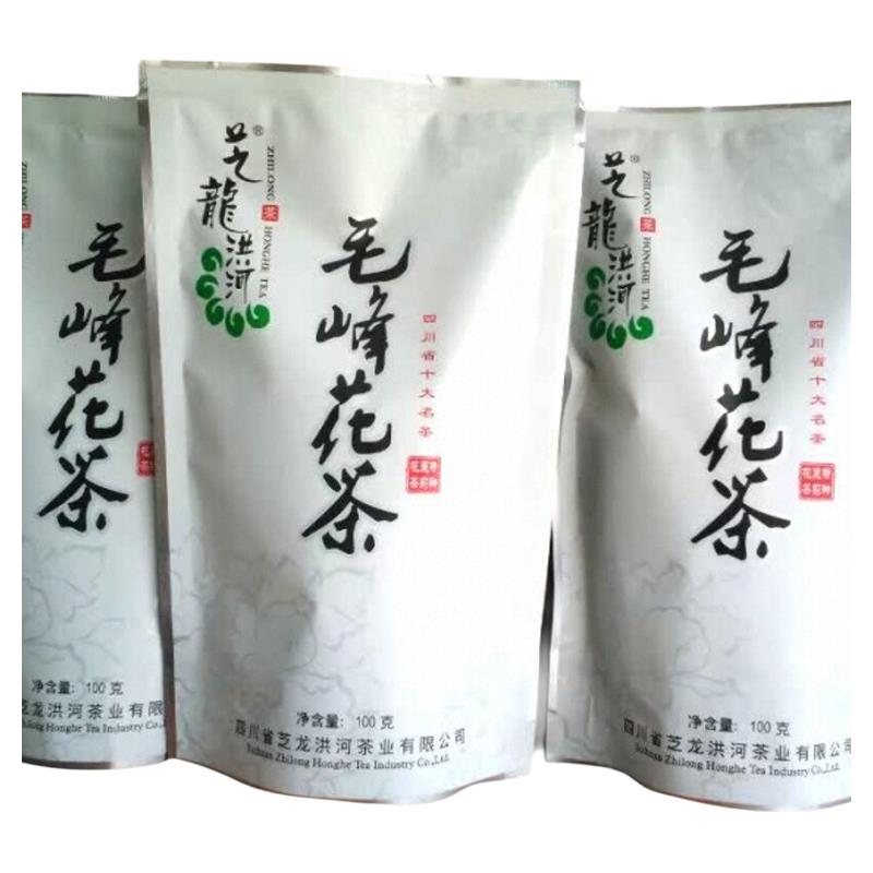 四川特产十大名茶之芝龙洪河毛峰花茶100g绿茶茉莉花茶叶热卖包邮