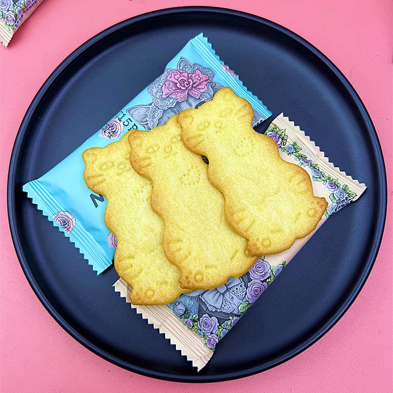奥力给黄油咖啡猫酪饼干散装喜饼薄脆糕点休闲零食小点心独立包装