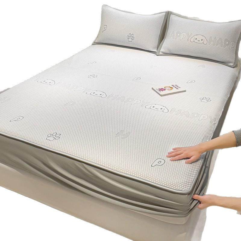 母婴级冰丝凉席三件套双面可机水洗凉席床笠款空调席子冰藤席4,床上用品,冰丝席,淘宝优惠券,粉丝福利购,淘宝优惠卷