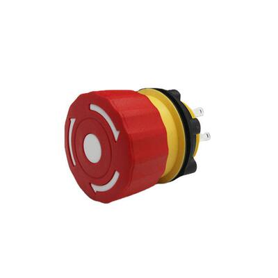 22mm短体防水急停按钮ONPOW中国红波LAS1-A系列小型推锁旋放开关