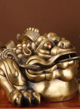 霸王金蟾三足金蟾铜金蟾摆件厂家铜独角蟾