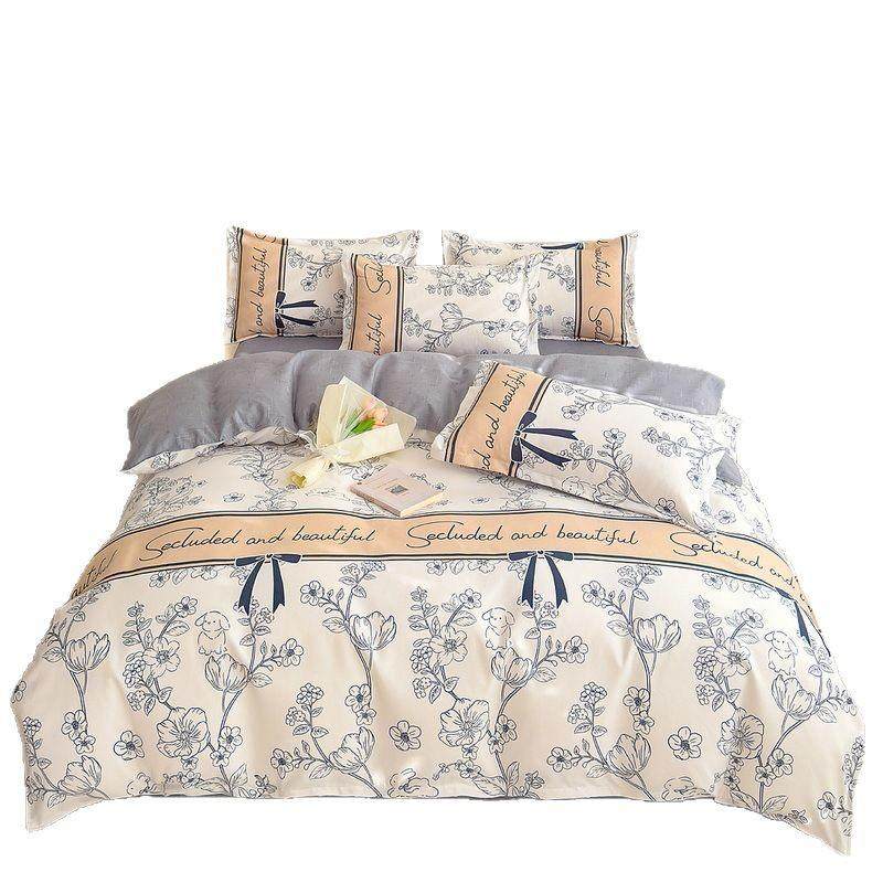 ains风棉磨毛四件套学生宿舍床笠三件套床上用品家用被套床单