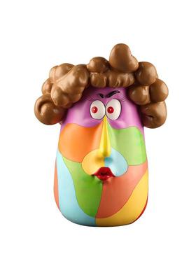 创意北欧幸福之家艺术花器人像雕塑花盆客厅阳台装饰水插花瓶摆件