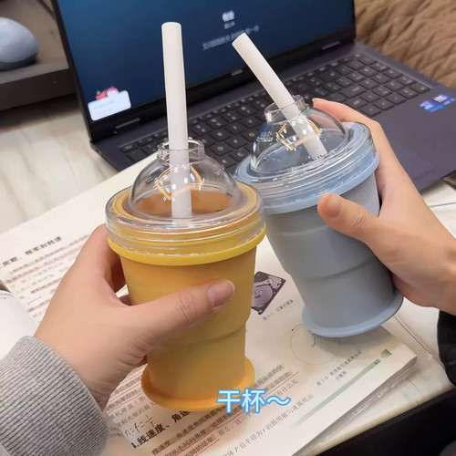 折叠制冰杯食品级硅胶随手杯