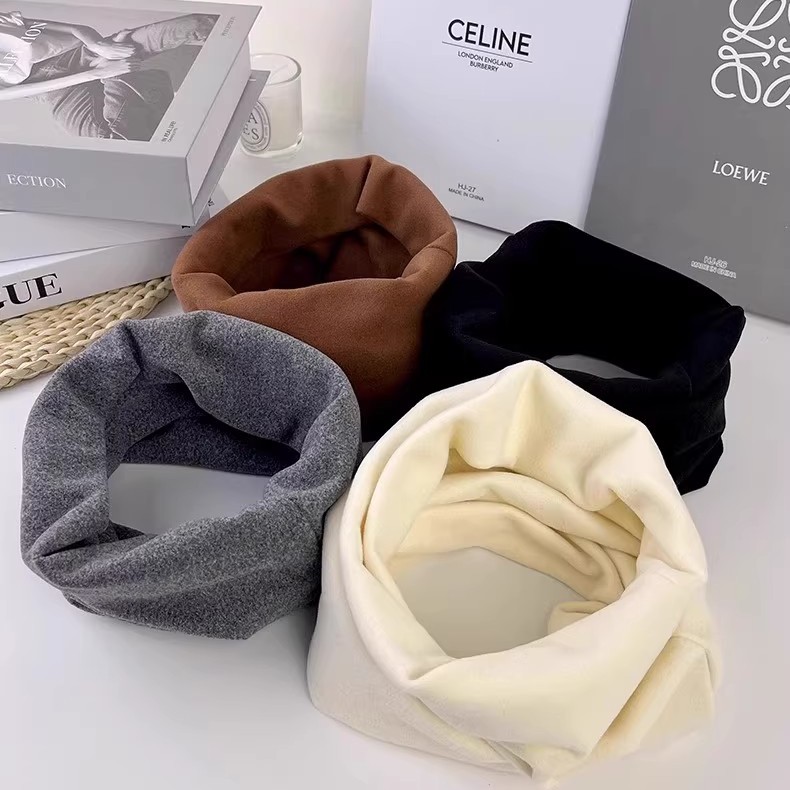 双面绒德绒加绒加厚保暖围脖