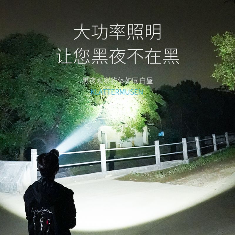 2024新款强光头灯感应超亮充电远射野外户外头戴式大功率头顶矿灯