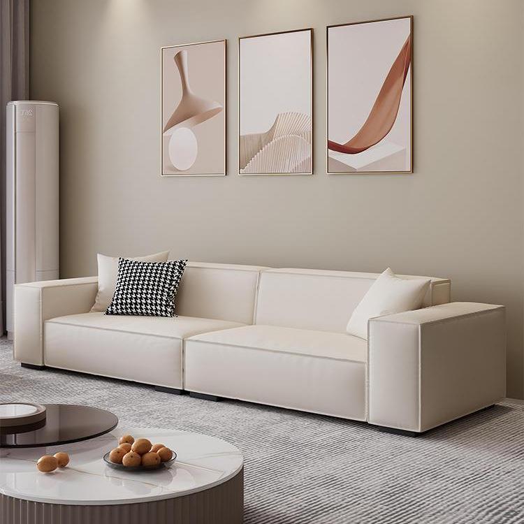 极简奶油风豆腐块沙发客厅简约现代直排沙发网红款科技布艺沙发厂