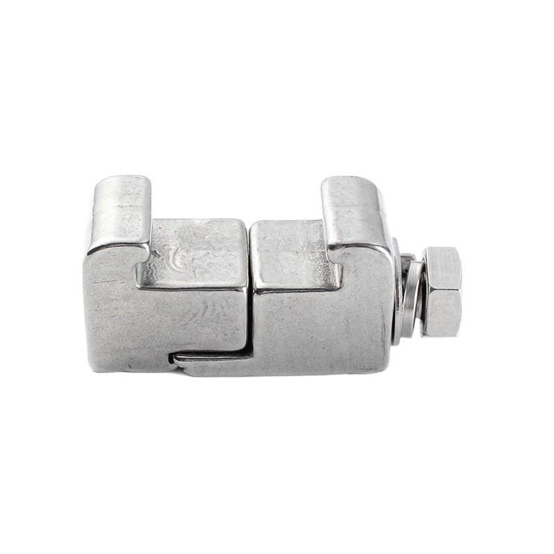 ISO真空C型铝卡箍法兰卡钳不锈钢螺栓双边卡箍型M10/M8/M12配件